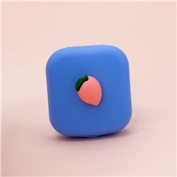Контейнер для линз "Mini Peach", blue